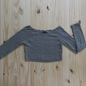 Long sleeve crop top